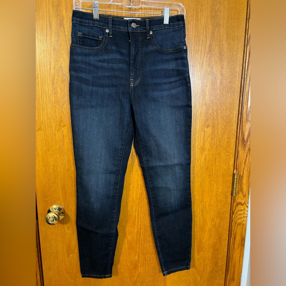 Everlane The High-Rise Skinny Jean‎ Size 29R Dark Wash Stretch Denim